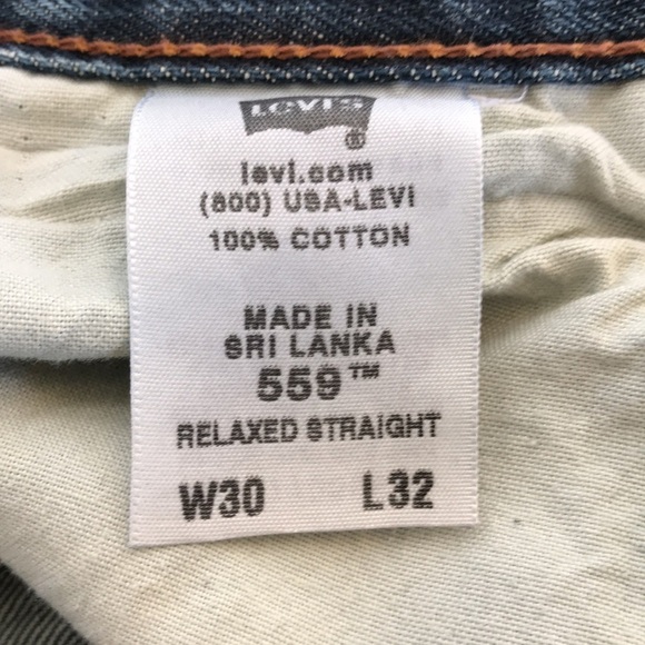 Levi’s 559 relaxed straight blue jeans, 30 x 32 - Picture 5 of 8